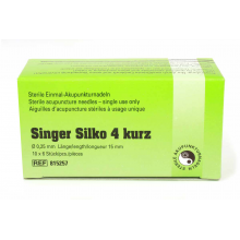 Akupunkturnadeln Singer Silko 4 kurz hellgrün 0,25 x 15 mm - Päckchen